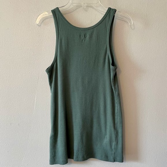 🔥 Style & Co. | Green Cotton Knit Tank Top/Camisole Sz Medium - Picture 5 of 5